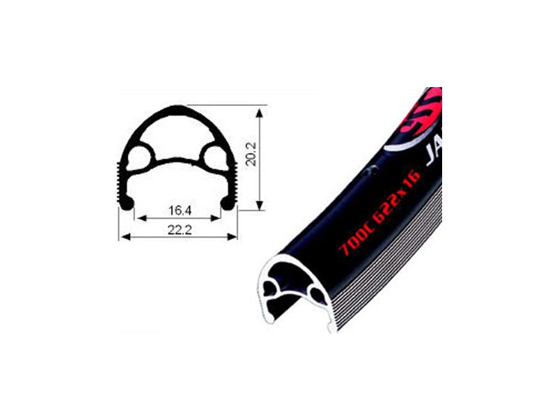 JALCO DXT-116, 32H, 700C-trekking, crni