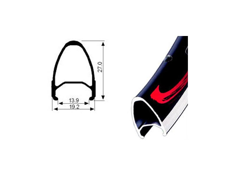 JALCO GX-460, 32H, 700C-cestovni, crni