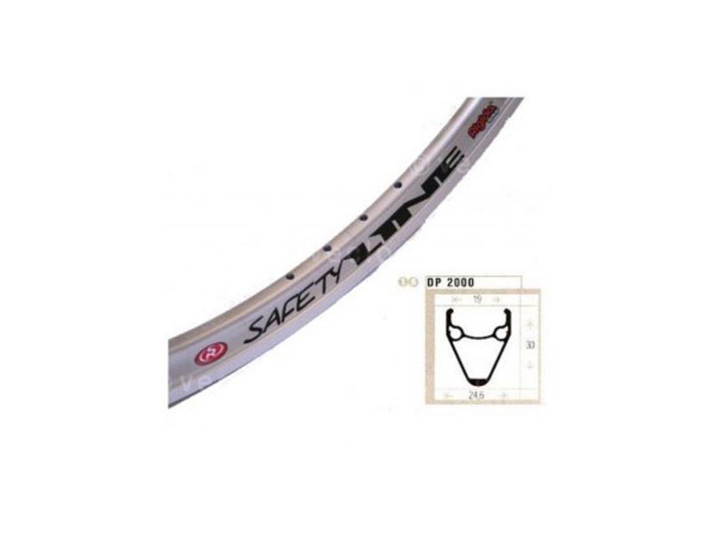 Rigida DP2000, 700C, 32H, crni